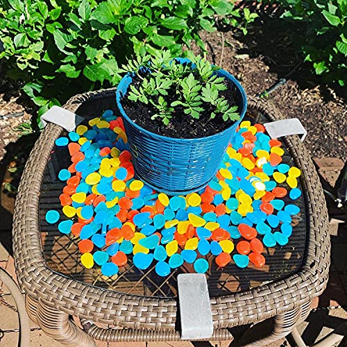 NAMTSO Glow in The Dark Rocks, 500PCS Glow in The Dark Pebbles Outdoor